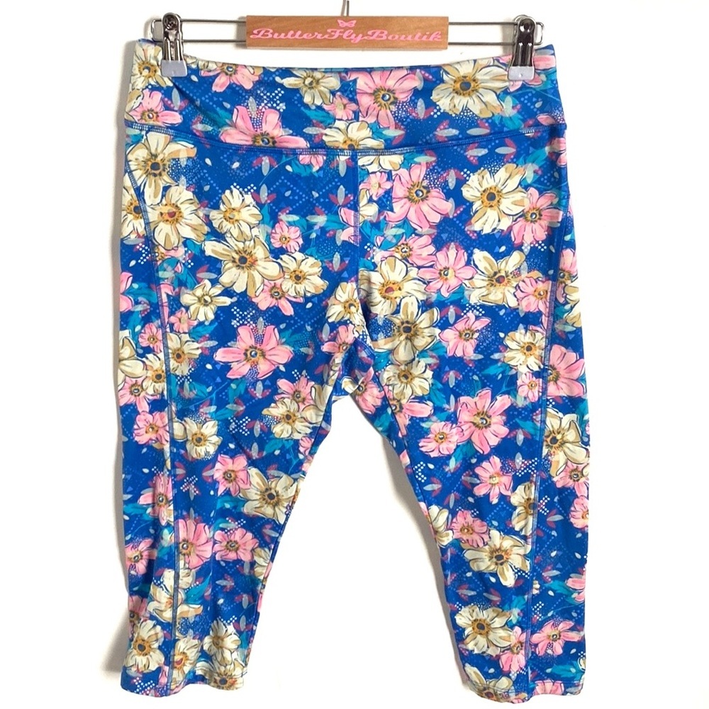 LuLaroe‎ Floral capris boho leggings, Size L